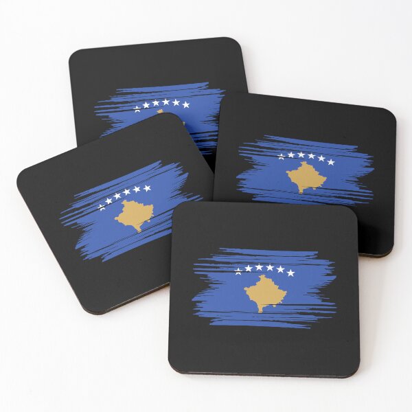 Item preview, Distressed Kosovo Flag XK designed and sold by shitpostee.
