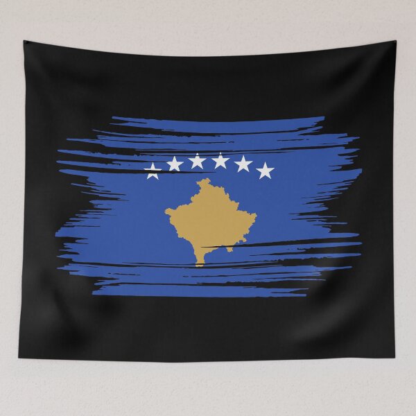 Item preview, Distressed Kosovo Flag XK designed and sold by shitpostee.