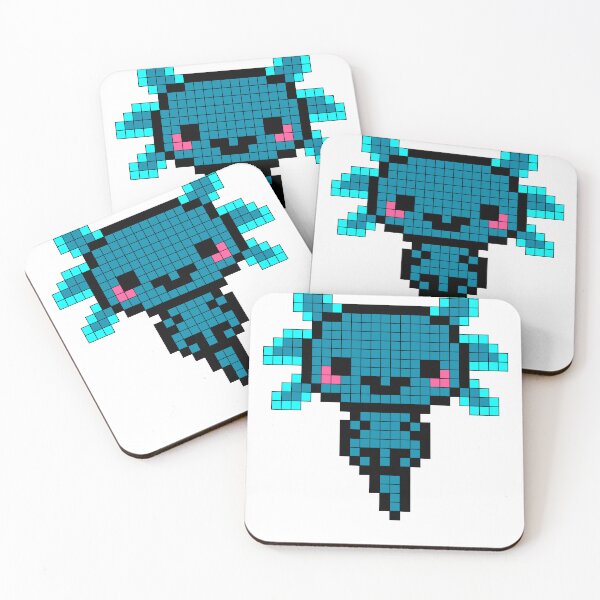 Artikelvorschau, PixelArt Axolotl entworfen und verkauft von MikkySketch.