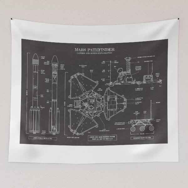 Item preview, Mars Pathfinder. Lander and Rover Exploration (Blackboard) designed and sold by BGALAXY.