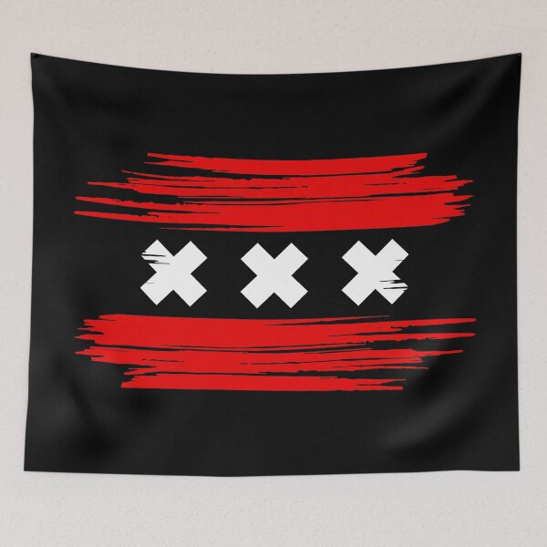 Item preview, Distressed Amsterdam Flag XX designed and sold by shitpostee.