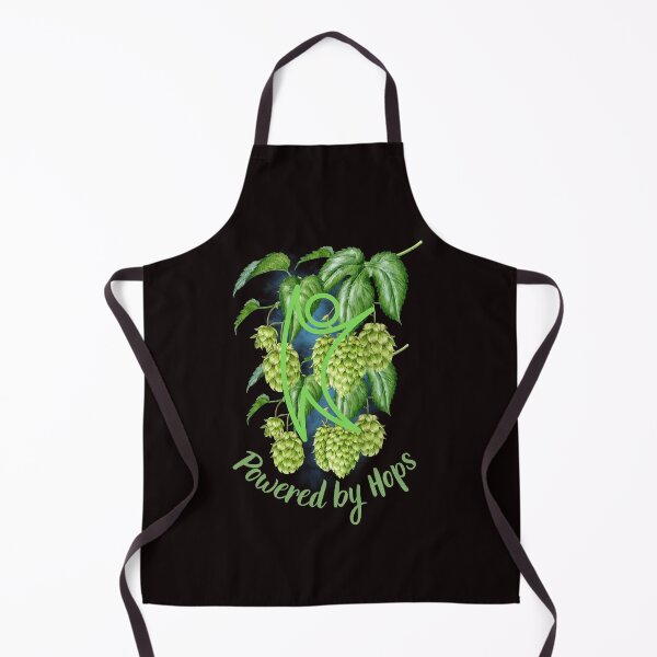 Item preview, Powered by Hops – Botanical Hop Cone Watercolor Nature Design designed and sold by Tadeusz1.