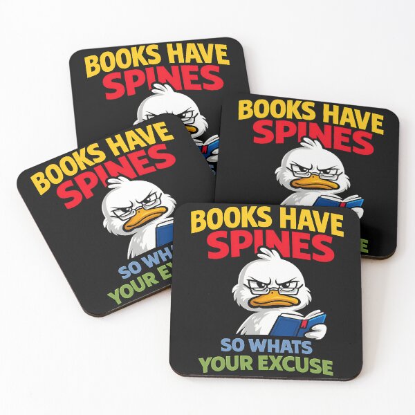 Item preview, Books Have Spines So What's Your Excuse Funny Duck designed and sold by TeeTimeTreasure.