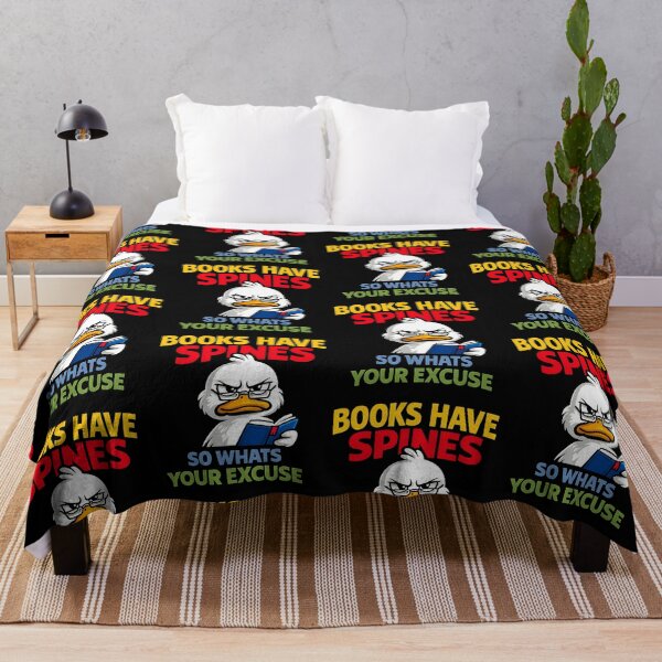 Item preview, Books Have Spines So What's Your Excuse Funny Duck designed and sold by TeeTimeTreasure.
