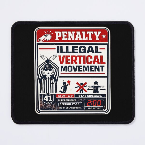 Item preview, 41 (forty-ooooone) SIDEWAYS SOCIETY COLLECTION - SPORTS - Penalty Illegal Vertical Movement v1 designed and sold by WheelieGdArt.