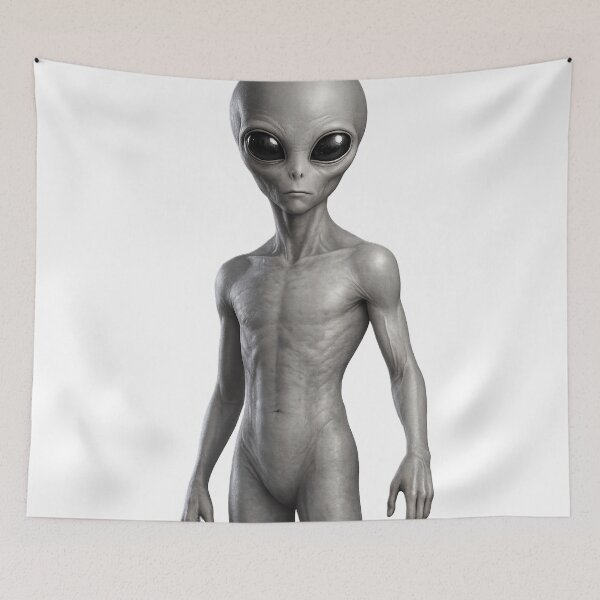 Item preview, Classic Grey Alien Portrait designed and sold by Ruamid.