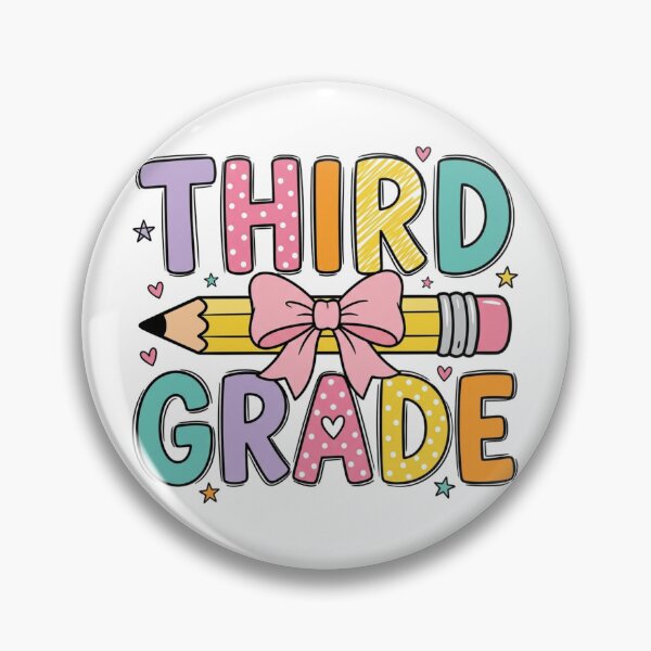 Item preview, Cute Third Grade Teacher Back to School Pencil Bow designed and sold by raedattia.