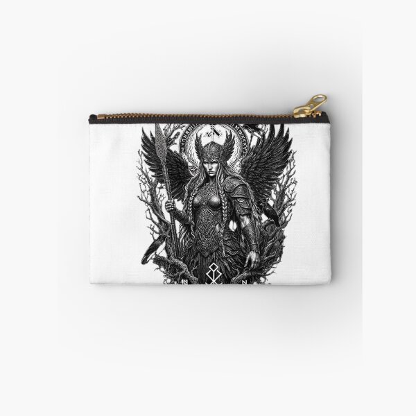 Item preview, Norse Valkyrie Warrior - Elder Futhark Runes & Ravens designed and sold by BloopyWorks.