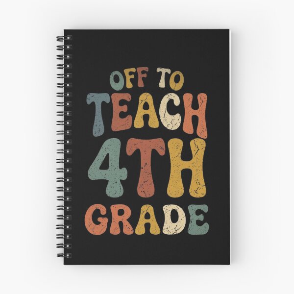 Item preview, Off To Teach 4th Grade - Retro Groovy Teacher designed and sold by ViralVector.