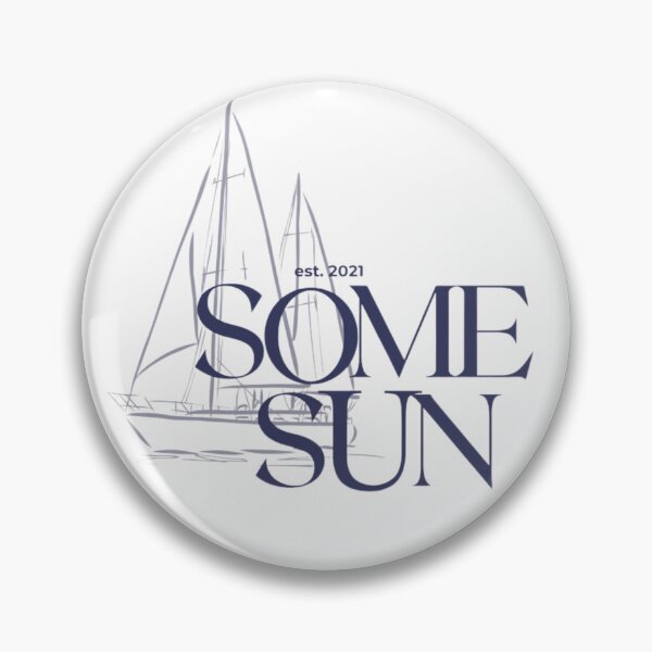 Item preview, Some Sun Est. 2021 Sailboat Coastal Summer Graphic Design designed and sold by Palette & Hue.