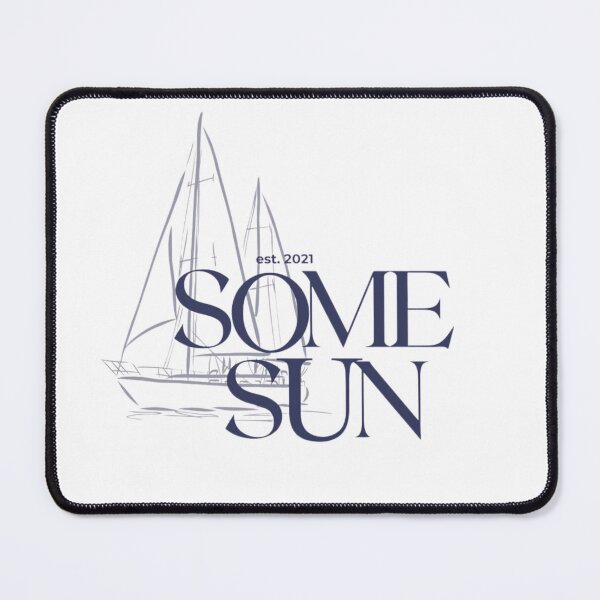 Item preview, Some Sun Est. 2021 Sailboat Coastal Summer Graphic Design designed and sold by Palette & Hue.