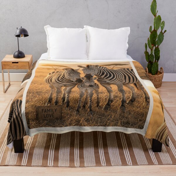 Item preview, African Zebra Family Love Wildlife Safari Design designed and sold by BagFactoryUK.