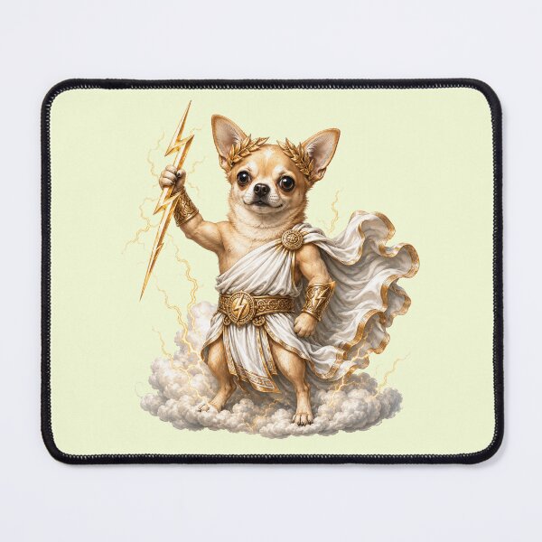Item preview, Zeus Chihuahua God of Thunder designed and sold by Skyrocketz.