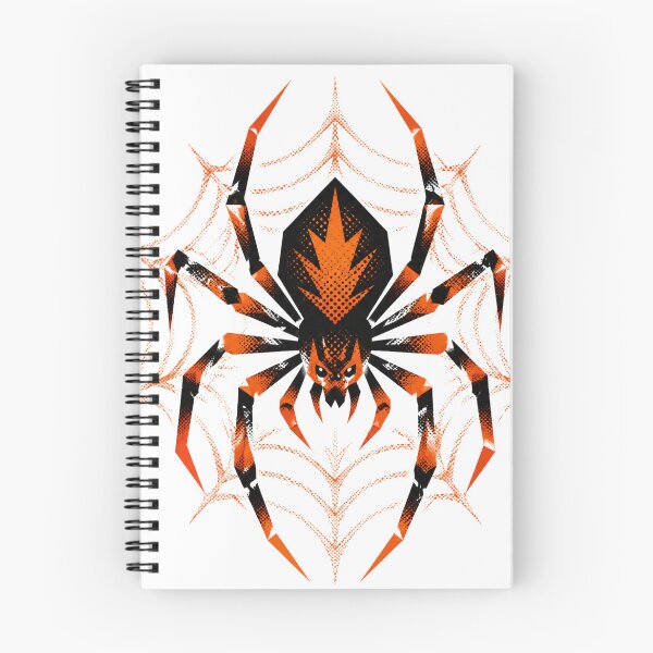 Item preview, Spooky Orange Halftone Spider Web Art designed and sold by xMErCUrY03x.