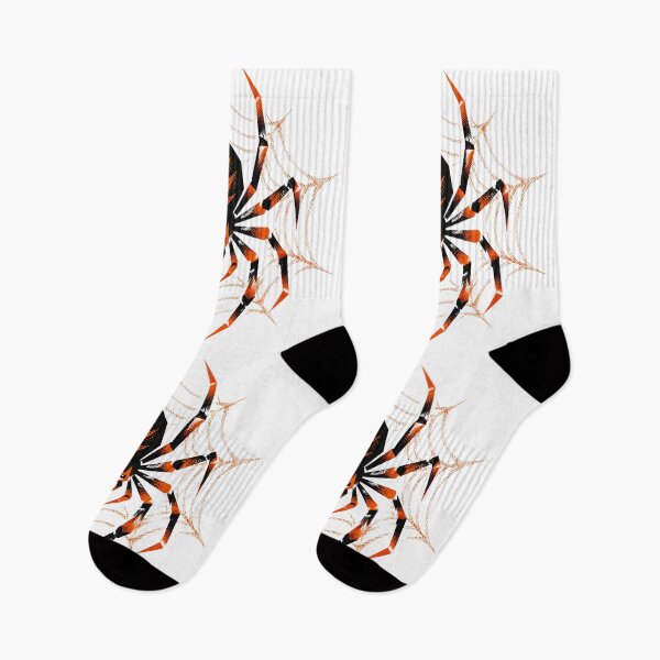 Item preview, Spooky Orange Halftone Spider Web Art designed and sold by xMErCUrY03x.