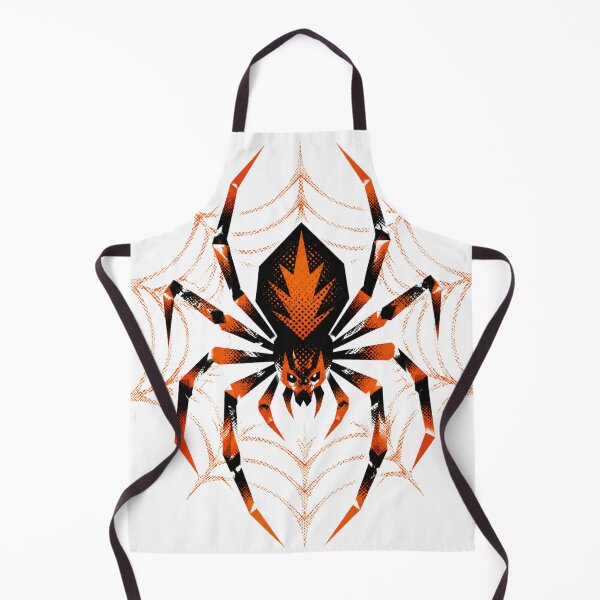 Item preview, Spooky Orange Halftone Spider Web Art designed and sold by xMErCUrY03x.