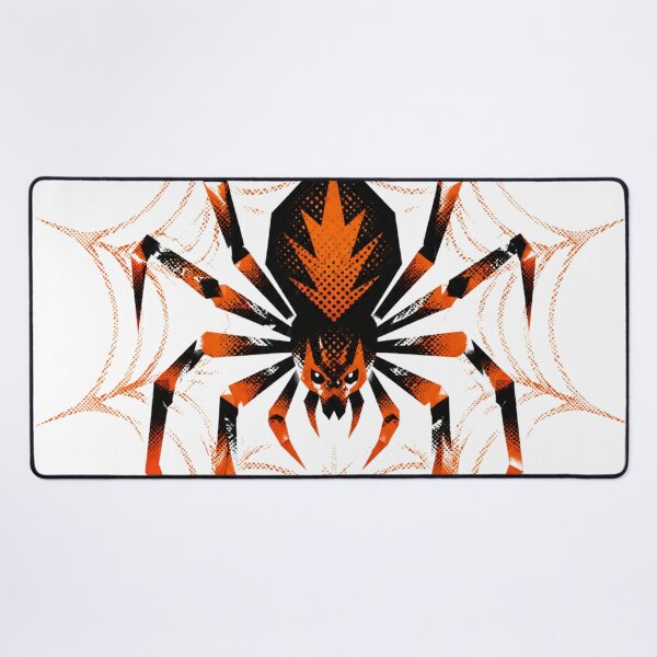 Item preview, Spooky Orange Halftone Spider Web Art designed and sold by xMErCUrY03x.
