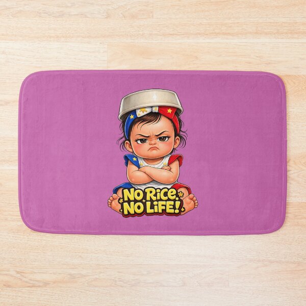 Item preview, No Rice, No Life! Funny Pinay Baby Wants Her Rice! designed and sold by FlipFlopTeesCo.