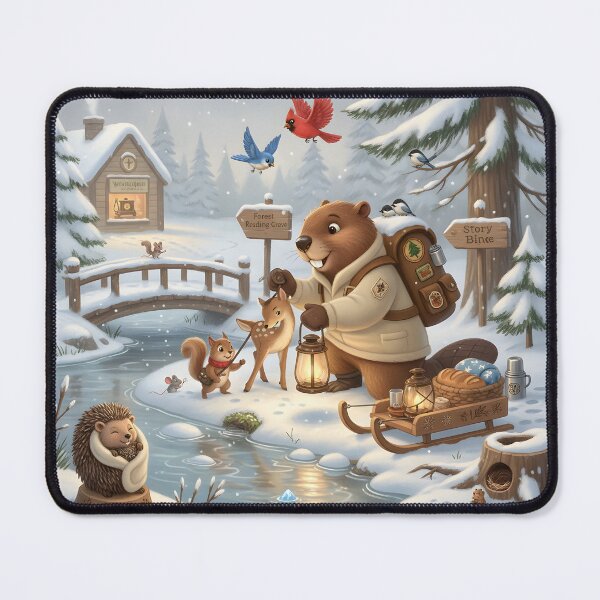 Item preview, Happy Beaver Adventures – Winter Wildlife Rescue designed and sold by Clothes With Smiling Animals Walt Gral.