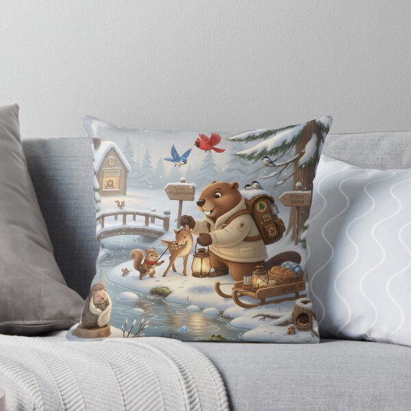 Item preview, Happy Beaver Adventures – Winter Wildlife Rescue designed and sold by Clothes With Smiling Animals Walt Gral.