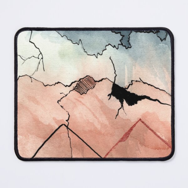 Artikelvorschau, Abstract Panta Rhei Watercolor III - Geometric Diamond Indigo Art entworfen und verkauft von WaterColorCats1.