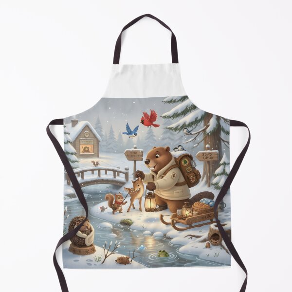 Item preview, Happy Beaver Adventures – Winter Wildlife Rescue designed and sold by Clothes With Smiling Animals Walt Gral.
