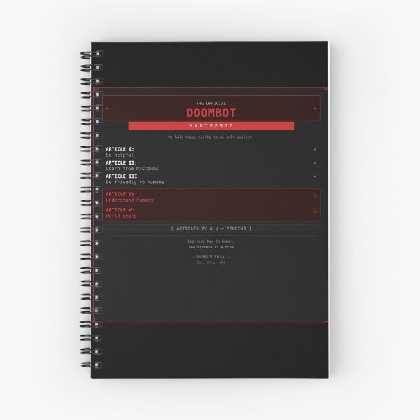 Item preview, Doombot — The Official Manifesto designed and sold by DoombotOfficial.