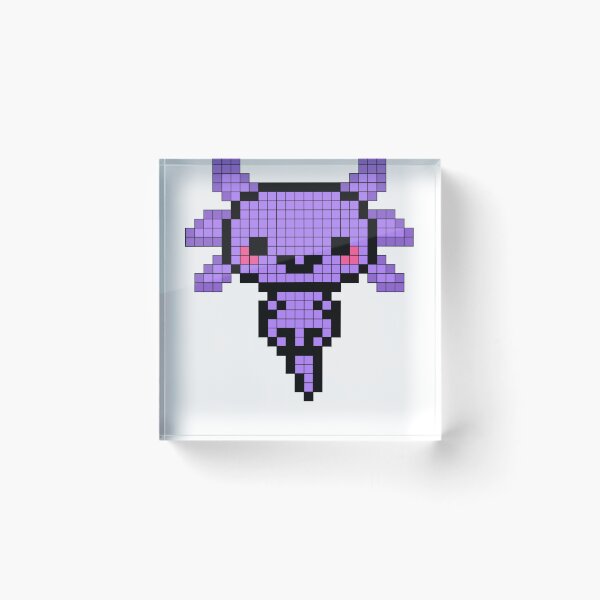 Aperçu de l'œuvre PixelArt Axolotl Violet créée et vendue par MikkySketch.