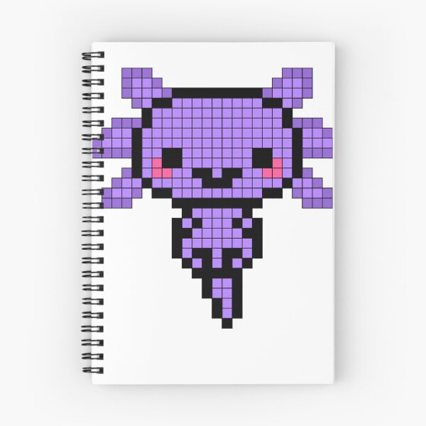 Artikelvorschau, PixelArt Axolotl Lila entworfen und verkauft von MikkySketch.