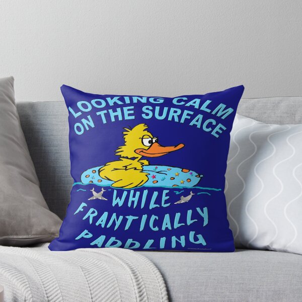 Item preview, Nervous Duck Looks Calm on the Surface designed and sold by kristalcurt.
