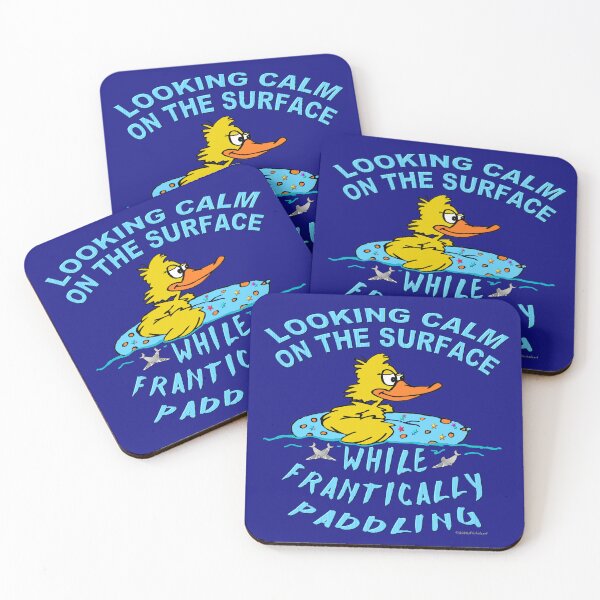 Item preview, Nervous Duck Looks Calm on the Surface designed and sold by kristalcurt.