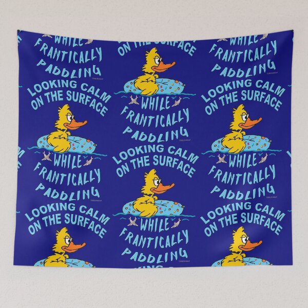 Item preview, Nervous Duck Looks Calm on the Surface designed and sold by kristalcurt.