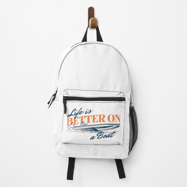 Item preview, Life Is Better on a Boat Vintage Coastal Boating Graphic Design designed and sold by Palette & Hue.