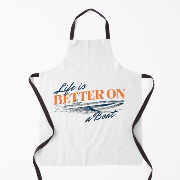 Item preview, Life Is Better on a Boat Vintage Coastal Boating Graphic Design designed and sold by Palette & Hue.