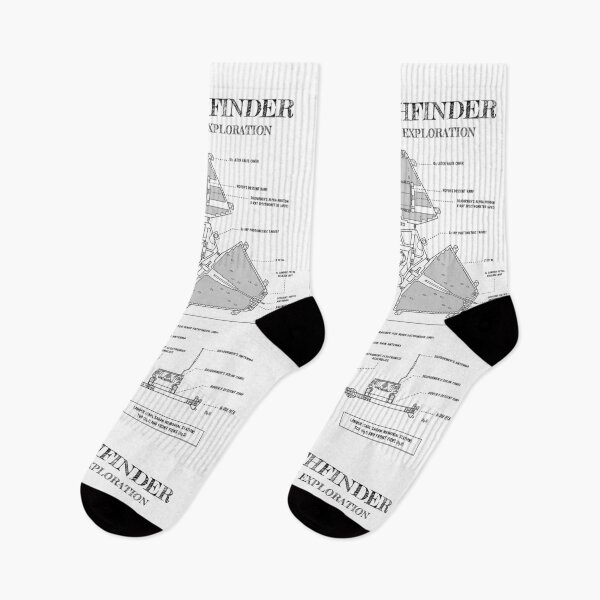 Item preview, Mars Pathfinder Lander and Sojourner Rover (White Stencil - No Background. Vertical) designed and sold by BGALAXY.