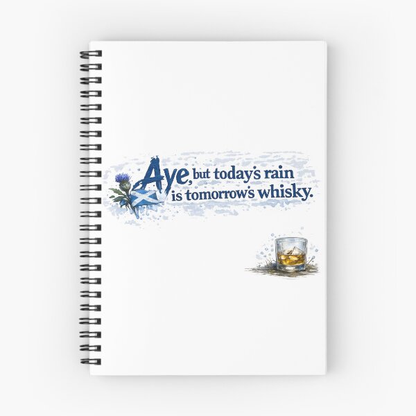 Item preview, A Wee Dram - today's rain is tomorrow's whisky designed and sold by SMalcolmDesigns.