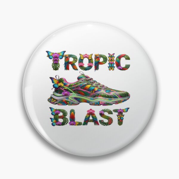 Item preview, Tropic Blast Botanical Sneaker Floral Illustration Souvenir Summer Edition designed and sold by Imaginarium of Chaos falcon88 .