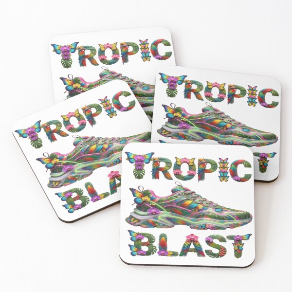 Item preview, Tropic Blast Botanical Sneaker Floral Illustration Souvenir Summer Edition designed and sold by Imaginarium of Chaos falcon88 .