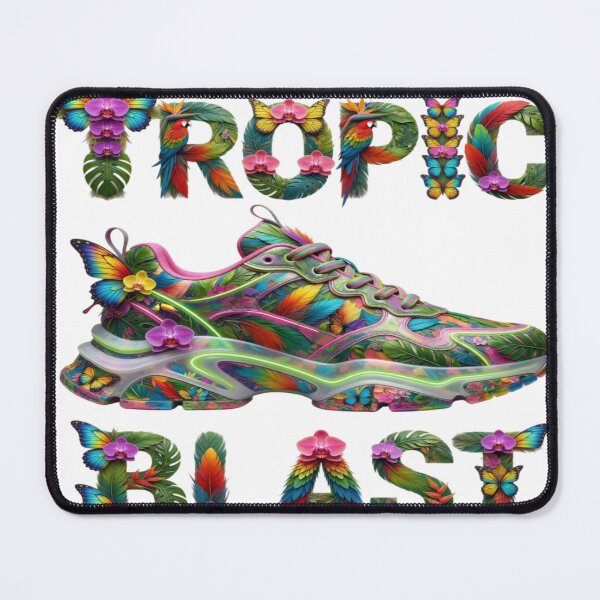 Item preview, Tropic Blast Botanical Sneaker Floral Illustration Souvenir Summer Edition designed and sold by Imaginarium of Chaos falcon88 .