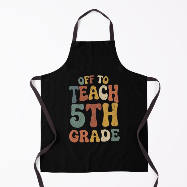 Item preview, Off To Teach 5th Grade - Retro Groovy Teacher designed and sold by ViralVector.