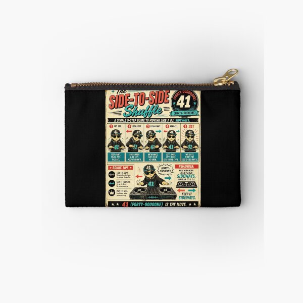 Item preview, 41 (forty-ooooone) SIDEWAYS SOCIETY COLLECTION - DJ COLLECTION The Side-to-Side Shuffle Vintage - dance instruction chart v2 designed and sold by WheelieGdArt.