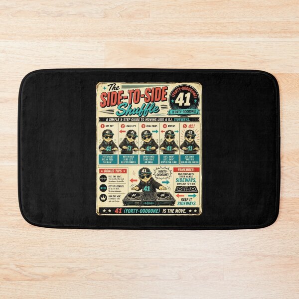 Item preview, 41 (forty-ooooone) SIDEWAYS SOCIETY COLLECTION - DJ COLLECTION The Side-to-Side Shuffle Vintage - dance instruction chart v2 designed and sold by WheelieGdArt.