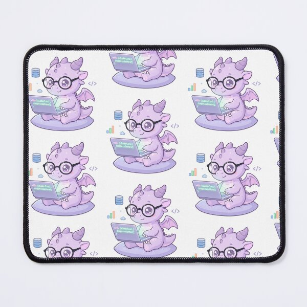 Item preview, Cute Coder Baby Dragon Programming designed and sold by StoneByTheMoon.