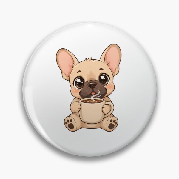 Item preview, Cute Kawaii French Bulldog Hugging Coffee Mug designed and sold by Piising.