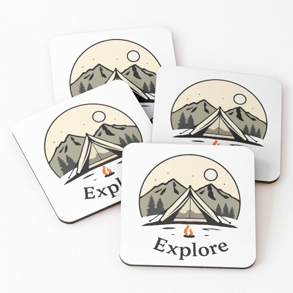 Item preview, Wild camping designed and sold by The Curious Cow.
