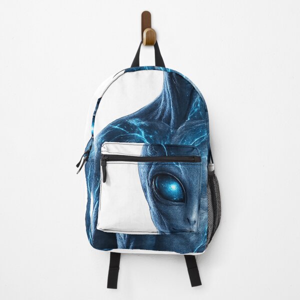 Item preview, Blue Bioluminescent Alien Portrait designed and sold by Ruamid.