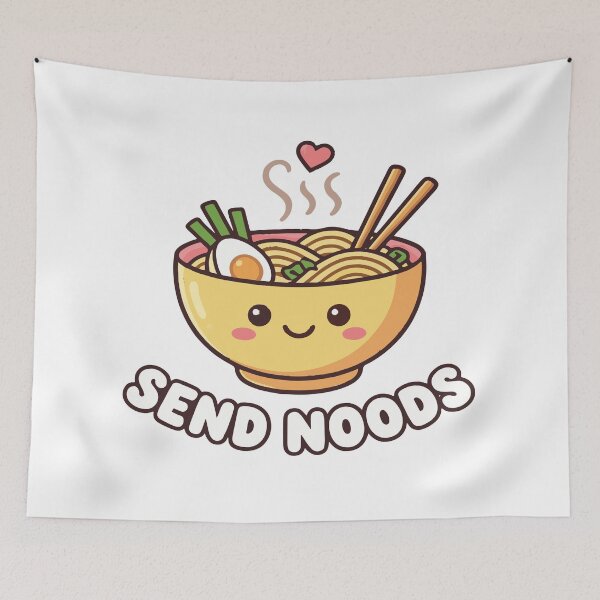 Item preview, Send Noods Cute Kawaii Ramen Sticker designed and sold by Charul2dartist.