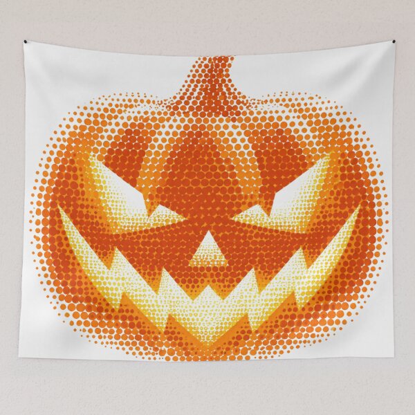Item preview, Glowing Halftone Jack O Lantern Pumpkin designed and sold by xMErCUrY03x.