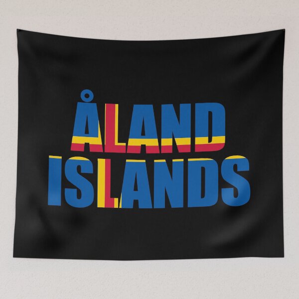 Item preview, Åland Islands Flag AX designed and sold by shitpostee.