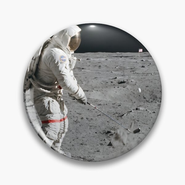Item preview, NASA astronaut playing golf on the moon designed and sold by WiseBow.